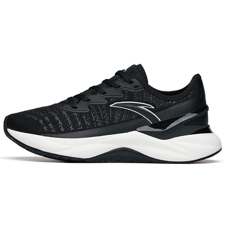 New Anta Tron 2.0 Cushioned Slip Resistant Abrasion Resistant Low Top Running Shoes Men's Black 112215586-1