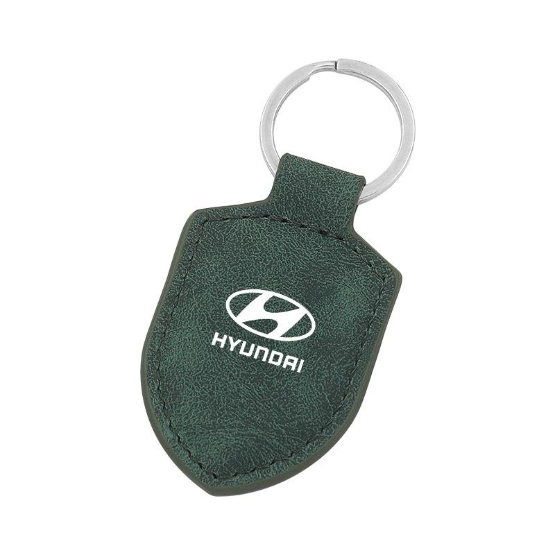 Schlüsselanhänger aus Kohlefaserleder für Hyundai Kustu, Musa, Elantra, Sonata 8