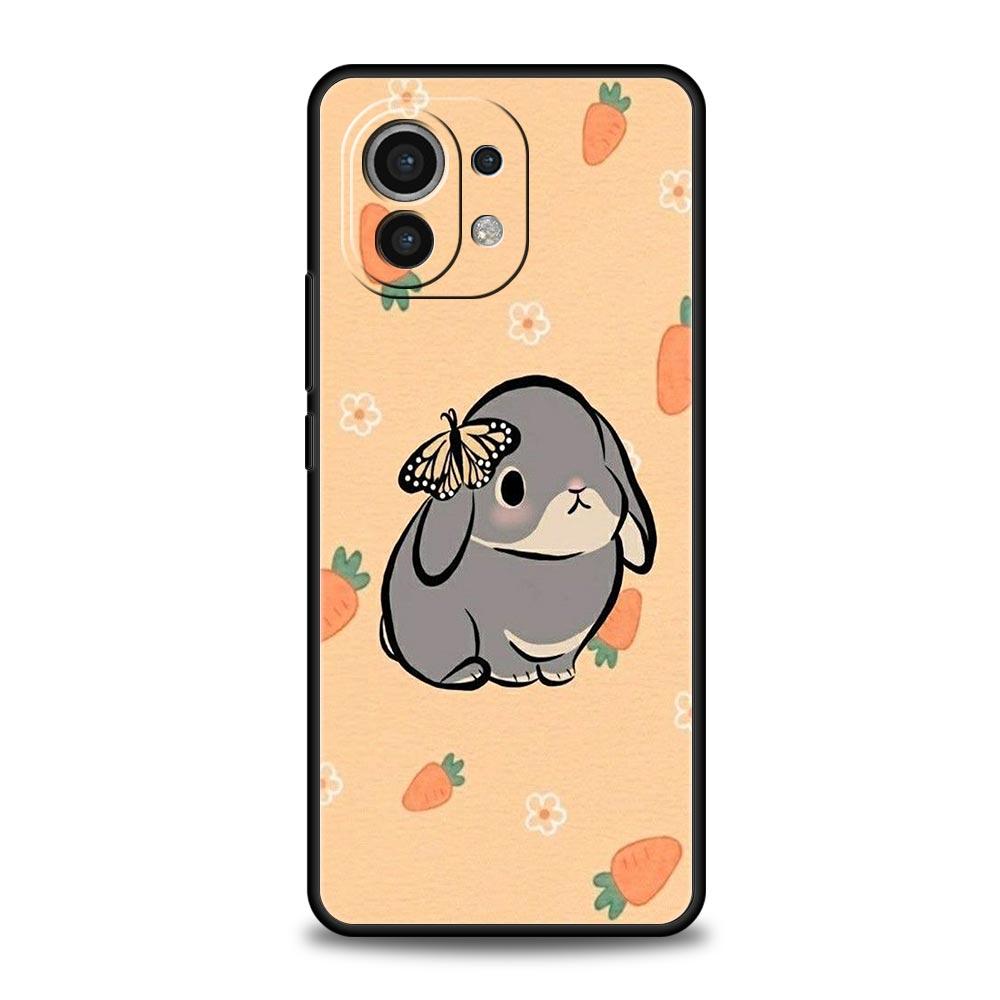 Phone Case For Xiaomi Mi 15 14 14T 13T 12T Pro 12 13 11 Lite 5G 11T X6 X5 Pro Soft TPU Cover Cute Colorful Rabbit