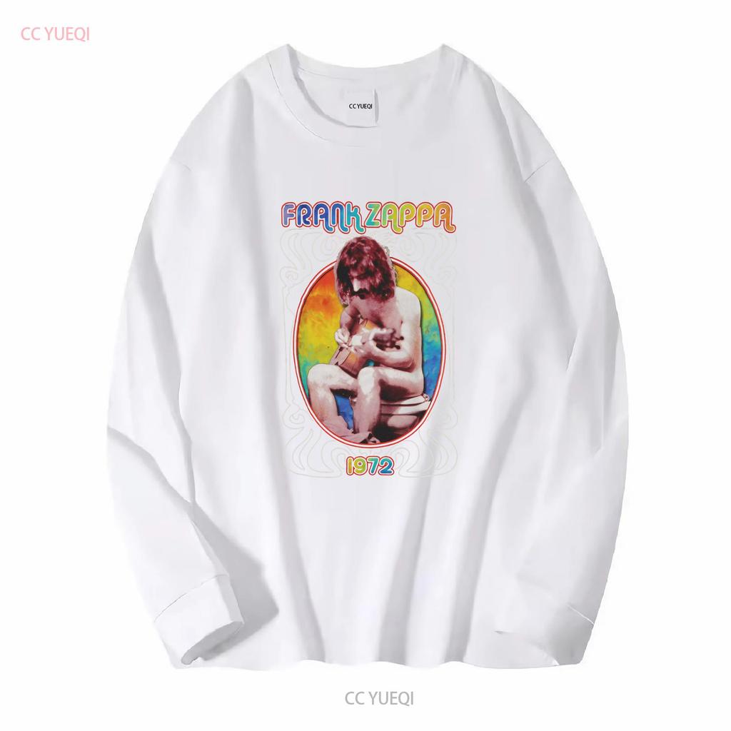 Frank Zappa on the Toilet Mens T shirt Krappa New Band vintage Washed Soft streetwear Comfortable Unisex Slightly