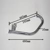Suitable For Cg125 Cg150 Aluminum Alloy Full Exhaust System 304 Stainless Steel Head Pipe Motorcycle Accessories Exhaust Pipe