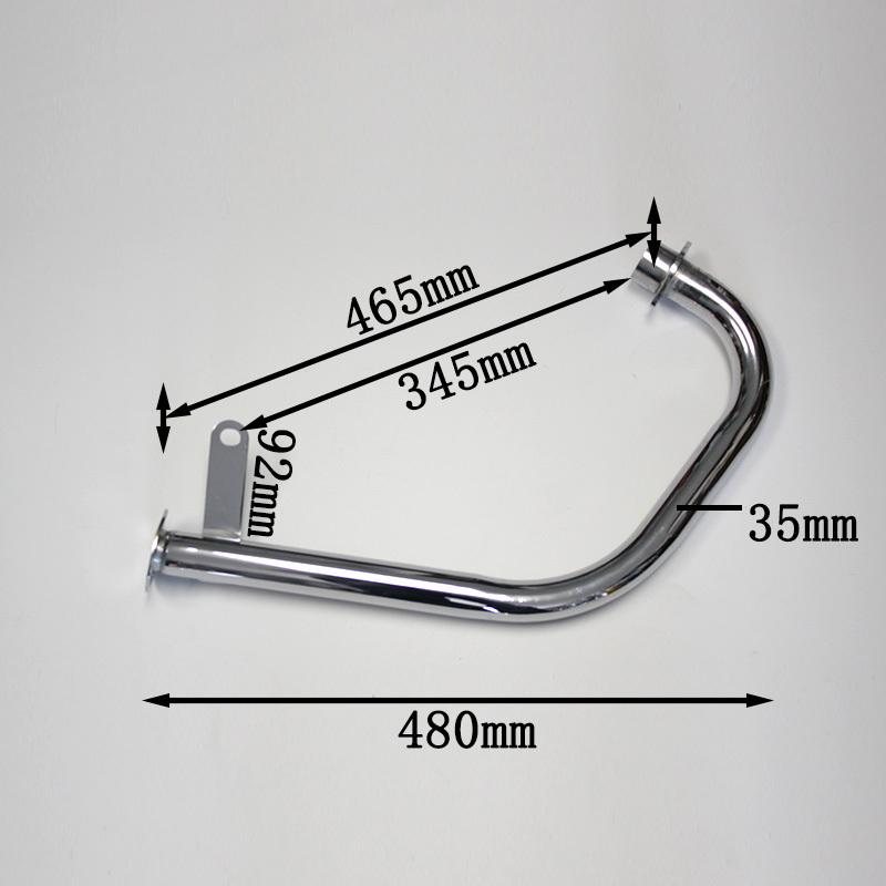 Suitable For Cg125 Cg150 Aluminum Alloy Full Exhaust System 304 Stainless Steel Head Pipe Motorcycle Accessories Exhaust Pipe