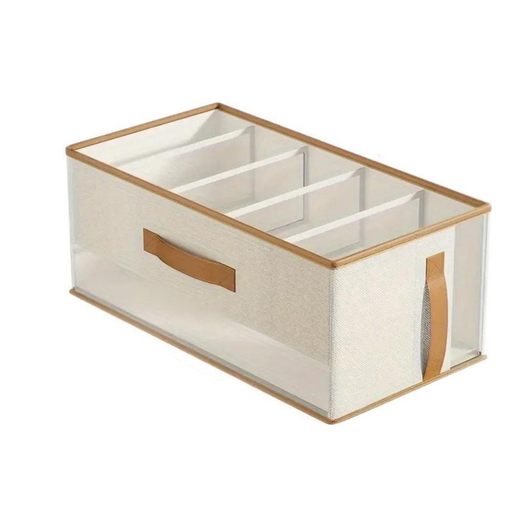 

Non-Woven Fabric 5 Grids Handbag Storage Box Dust-proof Large Capacity Handbag Storage Basket Space Saving Folding
