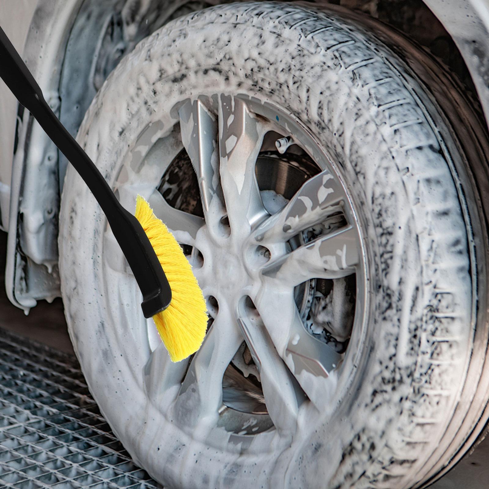 

High Quality Car Wheel Brush Crevice Brush Rust Removal Cleaning Tool Plastic Handle For Auto Washing Hand Tools China Mainland