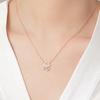 Safety lock necklace Female tide collarbone chain Light luxury niche high-end design sense does not fade