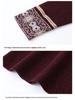2025 Elegant Plus Size Woolen Knit Dress: Winter Slimming Long Skirt