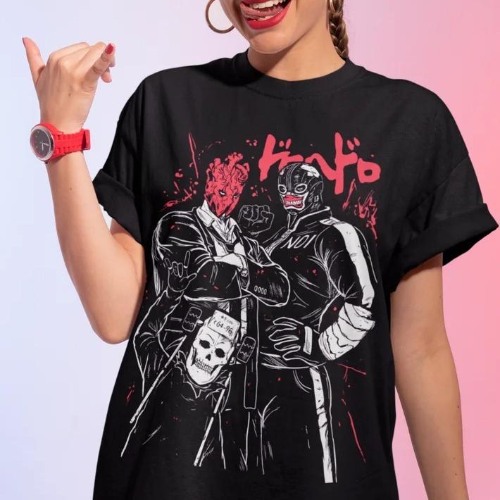2026 Sommer Mode Trendiges T-Shirt Herren Damen Vintage Top Dorohedoro Ebisu Nikaido Kaiman Anime Manga Unisex T-Shirt Weiches T-Shirt