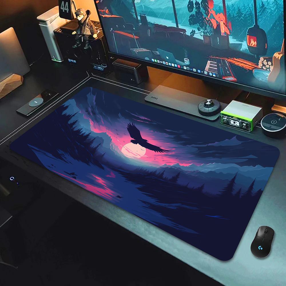 Fantasy Cherry Blossom Tree Mouse Pad Large Computer Keyboard Pads Anime Game Mousepad Game Mats Amazing Landscape XXL Desk Mat