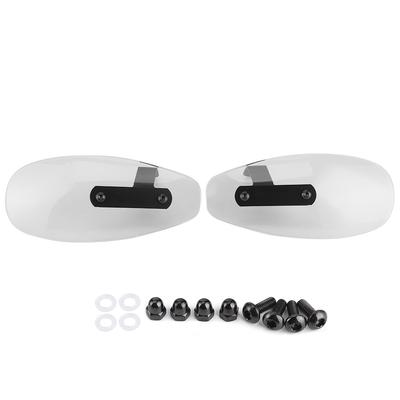 10mm Universal Motorcycle Handguard Acrylic Motorbike Handlebar Wind Shield Fit for YamahaTransparent