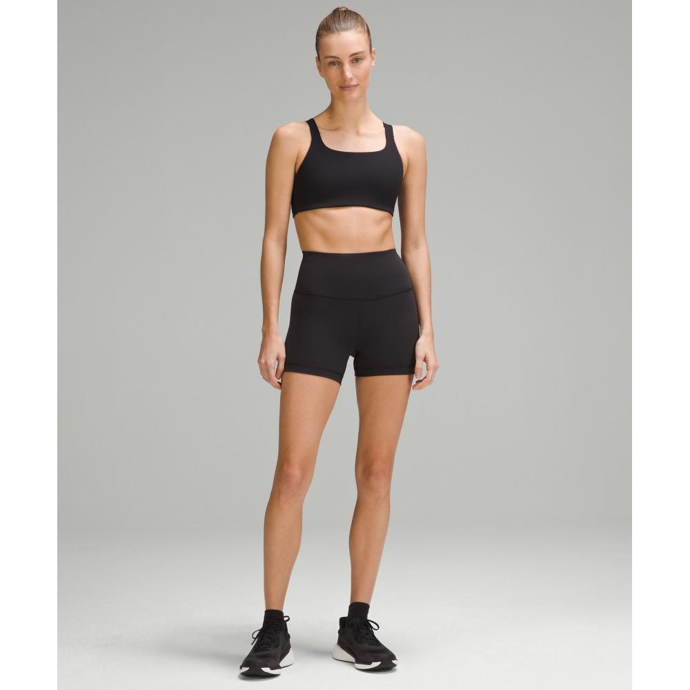 Lululemon Ultralu Square NeCk Workout Bra  Medium Support  B C Cup BlaCk