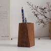 1 STuks Houten Penhouder Opbergdoos | Heldere Potloodcilinder, Retro Bureau Decoratie, Geschikt voor Knutselbenodigdheden, Penselen, Kantoorartikelen,