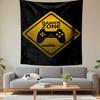 Gamer Zone Loading Sign Tapestry Wall Hanging, Retro Video Game Poster, Gamer Wall Decor for Bedroom Living Room Dorm