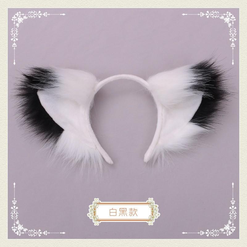 Fluffy Fox Ear Headband Halloween Party Costume Cosplay Accessory Womens Sweet Cartoon Hairband