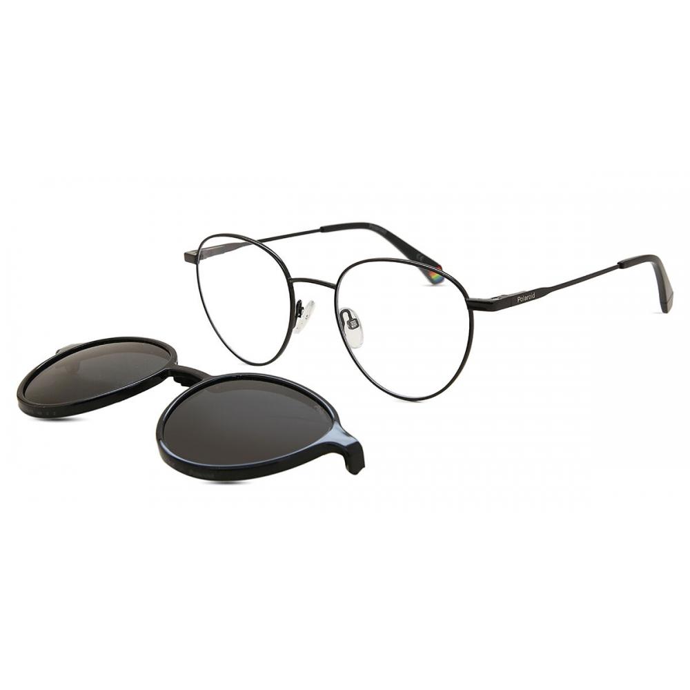 Polaroid Pld 6158 Cs With Clip On 807 M9 Unisex Eyeglasses