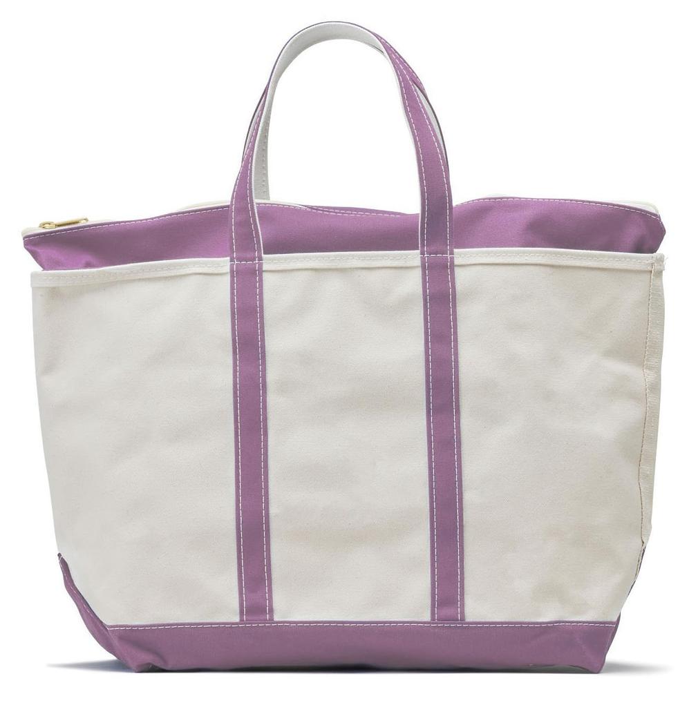 LL Bean Boat and Tote Zip Mauve 1000199486 Bag, Top, Large, Regular, Purple,