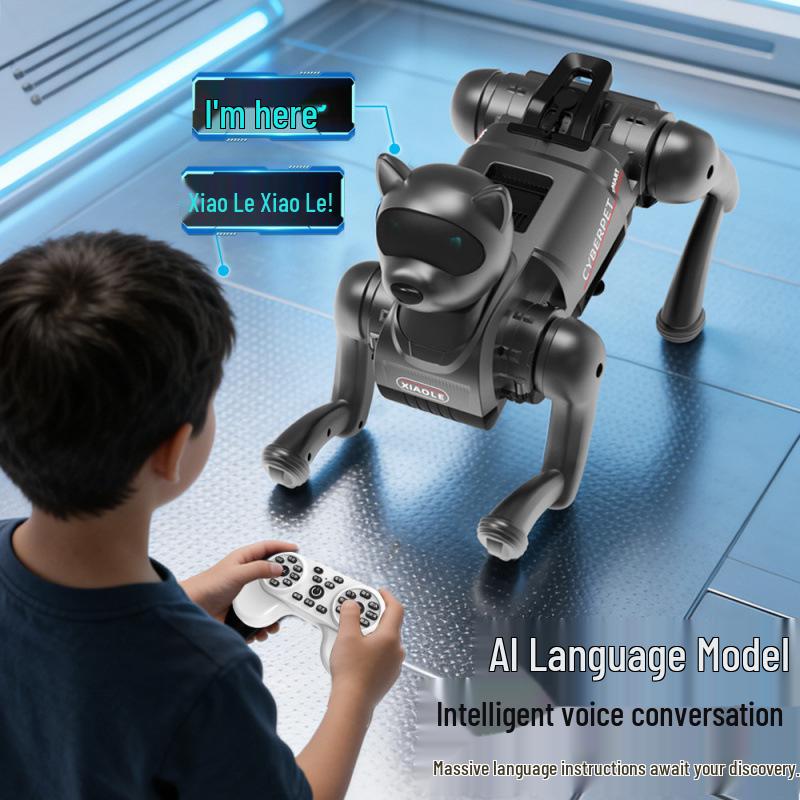 AI Smart Robot Dog: Interactive Voice, Singing, Dancing, Remote Control, and Educational Programming Toy.