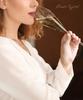 Champagne Champagne Wedding Crafted by Stylish Crystal Glass Morning Plade Glass, Flute, Artisans, (1 Piece)