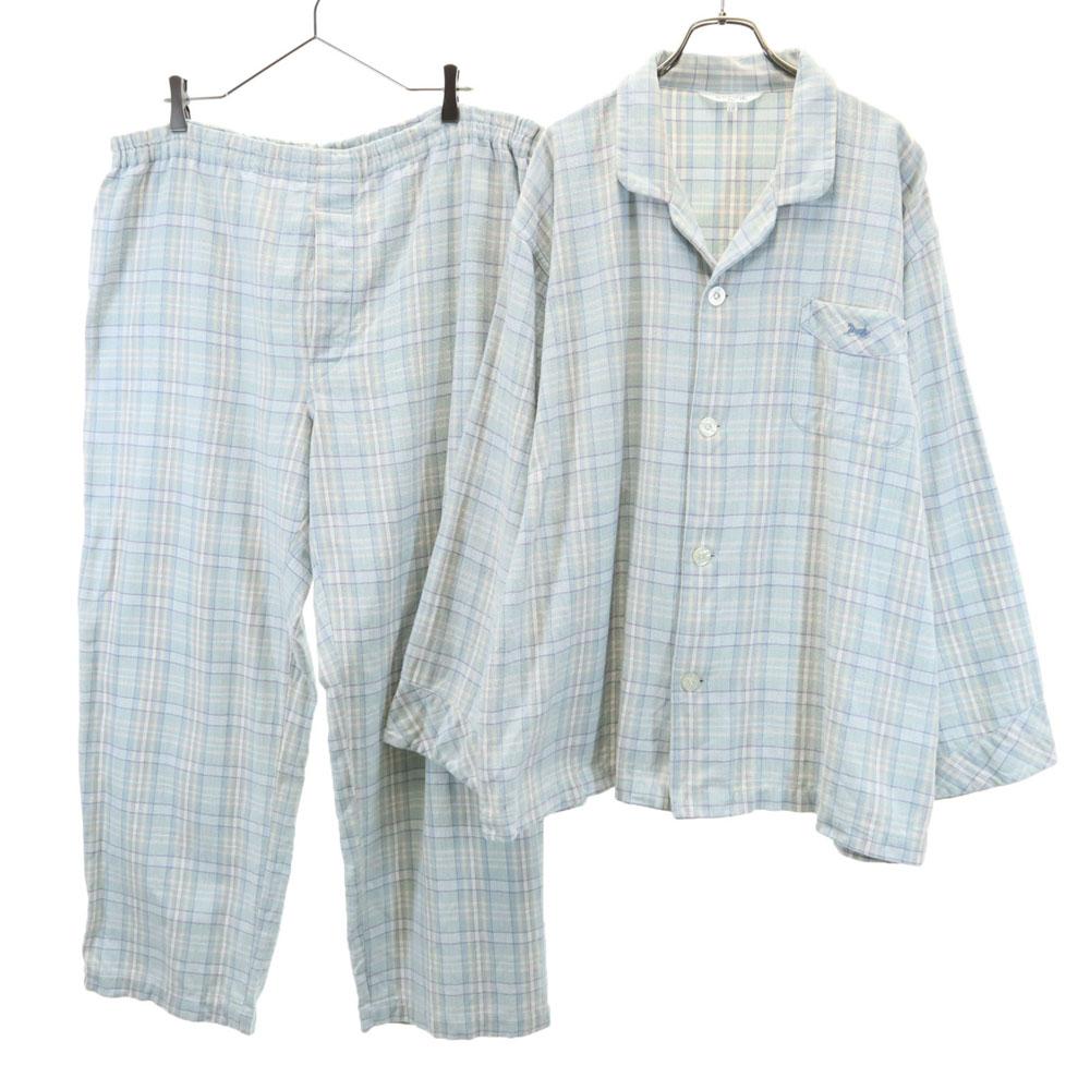 

CELINE Renown Corporation Клетчатый узор С длинным рукавом Комплект домашней одежды Мужской Б/у