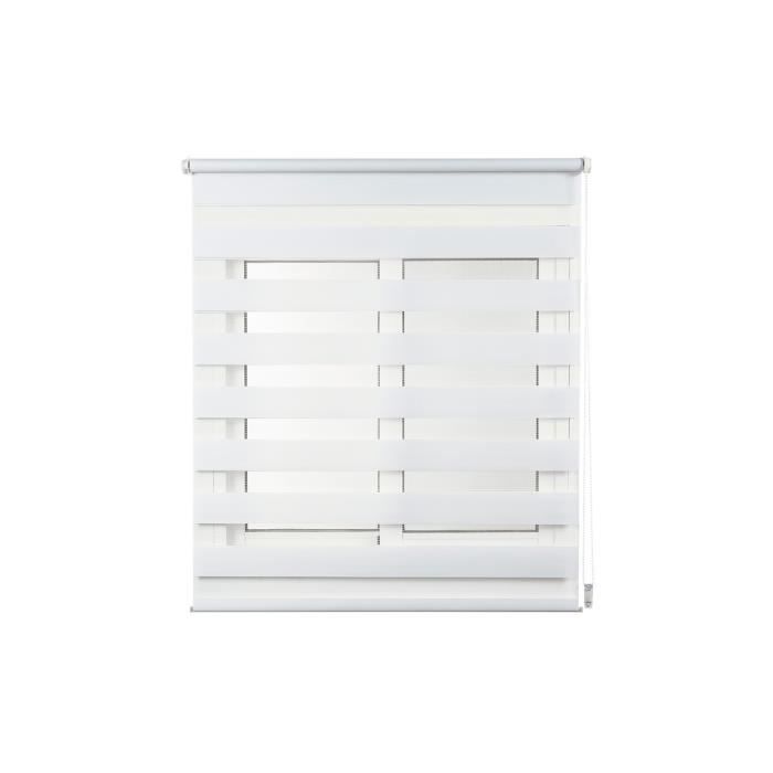 Store Clip&Fix Night& Day Blanc 120x180cm - GENERIQUE - Store - Tamisant - Synthétique - Intérieur