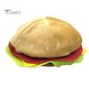 Women Hamburger Hat Adults Cute Funny Realistic Cozy Stretchy Costume Accessories Soft Men Fast Food Cap for Gift Male