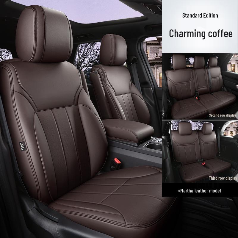 All-Season Universal Leather Seat Cover, Wear-Resistant, Full Coverage, Fits All Car Models