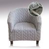 Grey Warm Thicken Club Chair Sofa Cover Jacquard Candy Colors 1 Seater Couch Covers for Sofas Living Room Bar Furniture Covers