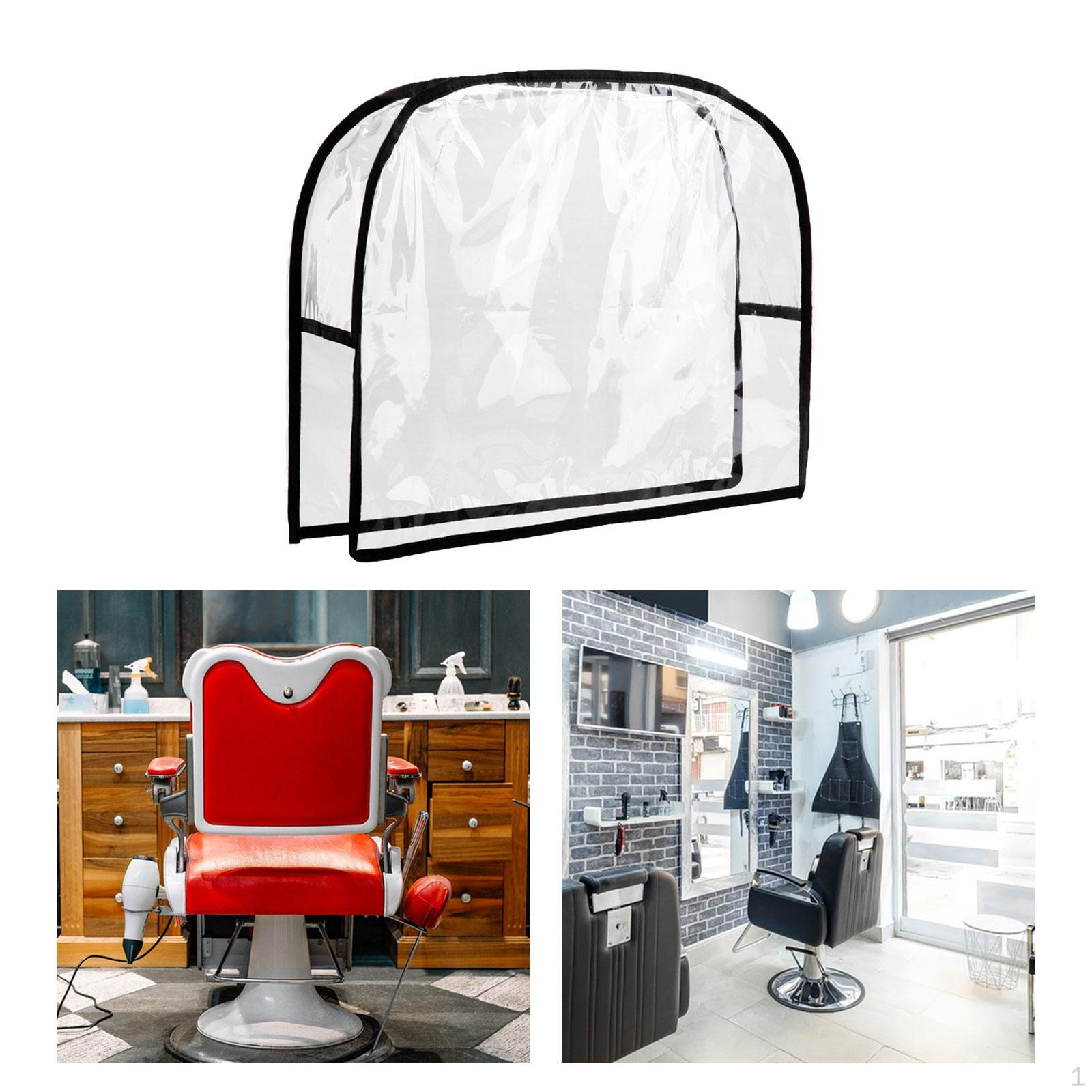 

Задняя крышка стула, Стайлинг, многоцелевой прозрачный для салона, парикмахерской, спа-центра красоты Black Round L