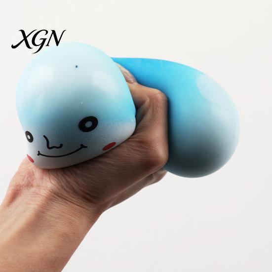 Anti-stress Hand Toy Squeeze Mushroom Shape Slow Rebound Decompression Cartoon Bright Color Stress Relief Ball Desktop Ornament Sensory Fidget