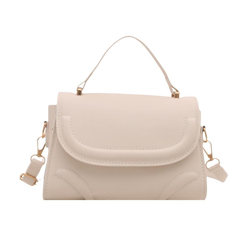 French Fashion and Fashionable Crossbody Small Square Bag Simple Texture Handbag Trendy and Fashionable Shoulder Bag Women's Bag