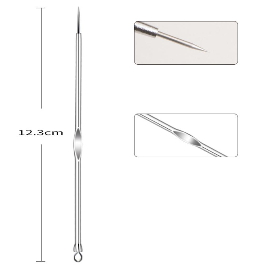 4pcs/6pcs/8pcs/11pcs Stainless Steel Blackhead Removal Tool Pimple Popper Tool Acne Extractor Tool