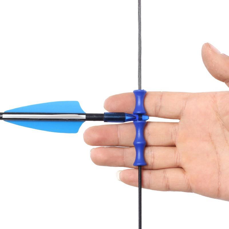 Silicone Finger Guard and Roller for Recurve/Longbow - Archery Protection and Arrow Rest