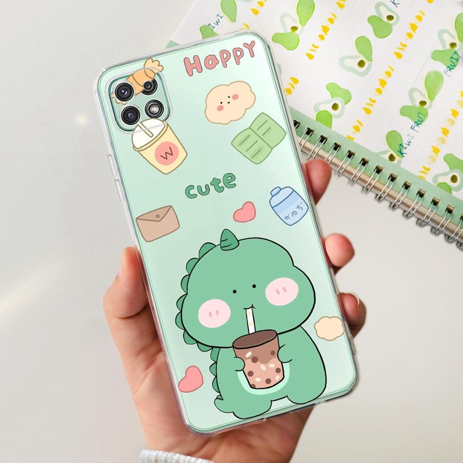 Stylish Phone Case For Samsung Galaxy A22 5G A22S A22 4G Transparent TPU Soft Silicone Back Cover For Samsung A22 A225F A226B