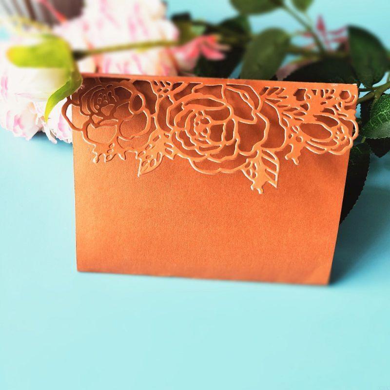 Rose Einladung Metall-Stanzschablonen Schablone DIY Scrapbooking Album Stempel Papier X3UC