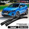 For Nissan Qashqai J10 J11 J12 2006-2023 2013 2014 2020 2021 2pcs Front Windshield Wiper Blades Windscreen Wipers Carbon Fibre