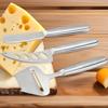 3pcs Stainless Steel Cheese Knife Set, Cheese Cutter, Cheese Grater, Multi-hole Knife, Cut Cheesecake Desserts, Baking Tool Set