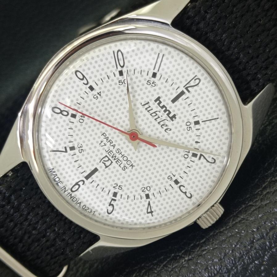 

HMT JUBILEE INDIAN MENS HAND-WINDING WHITE DIAL WATCH a430355-2 R102-a430355