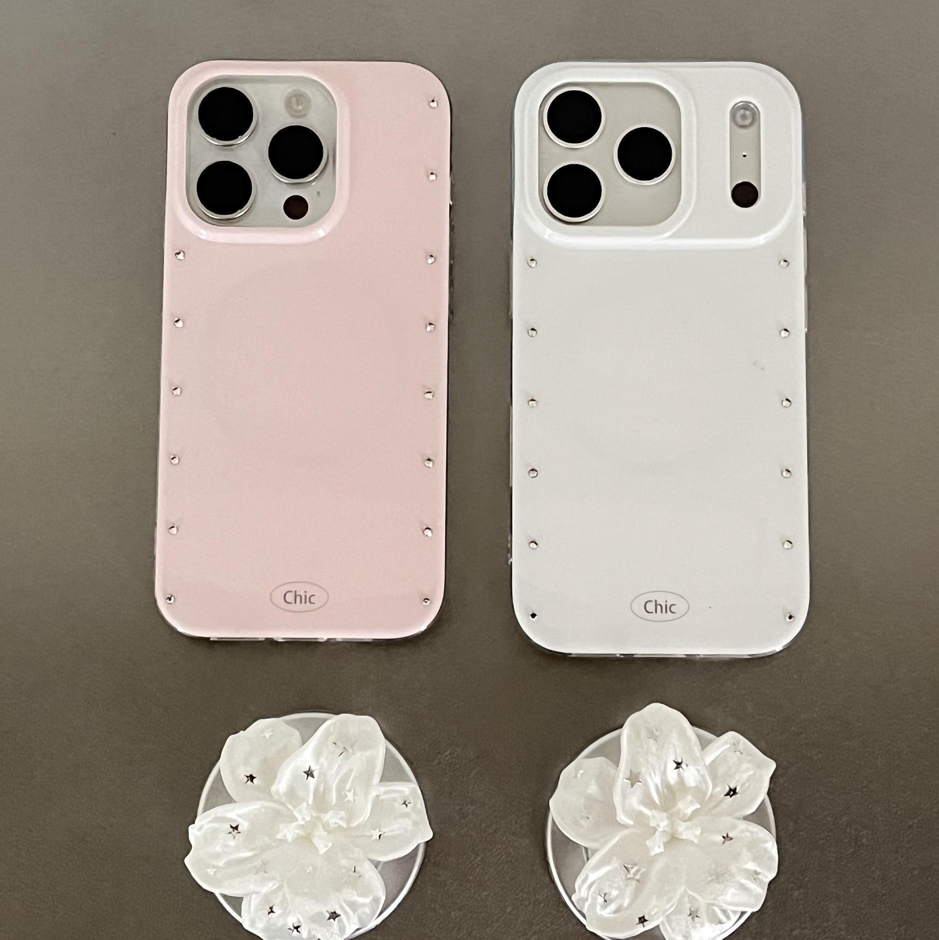 

Gentle Style Rhinestone Lily Flower Phone Case for iPhone 15, 16P, and 17 Pro Max iPhone 17 Pro