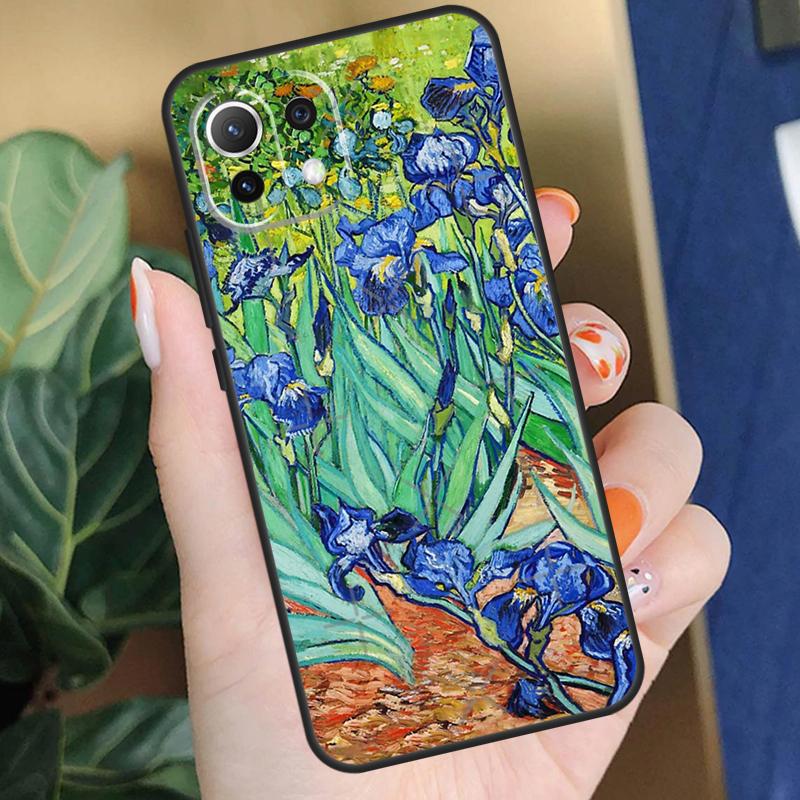 

Чехол-пенал с рисунком сиреневых ирисов для Xiaomi 15T 14T 13T Pro 14 15 Ultra 17 Pro Max POCO X7 F8 Pro X5 X6 F5 F6 F7 Чехол Xiaomi 17 Ultra