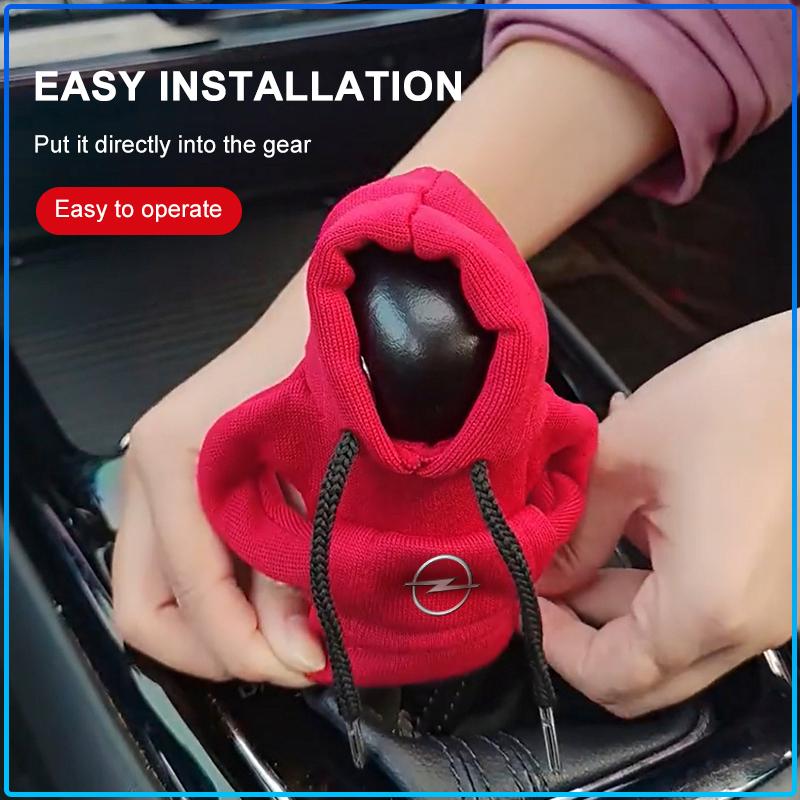 1Pcs Car Gear Knob Cover Hoodie Car Gear Stick Hoodie Car Styling For Opel Astra H G Corsa Insignia Astra Antara Meriva Zafira Interior