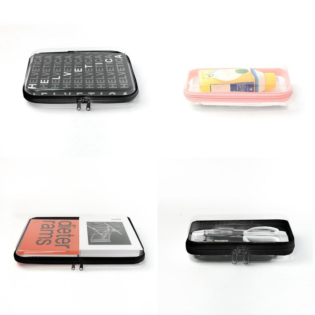 Travel Organizer Pvc Soft Bag With Zipper For Cosmetic And Clothing Storage
