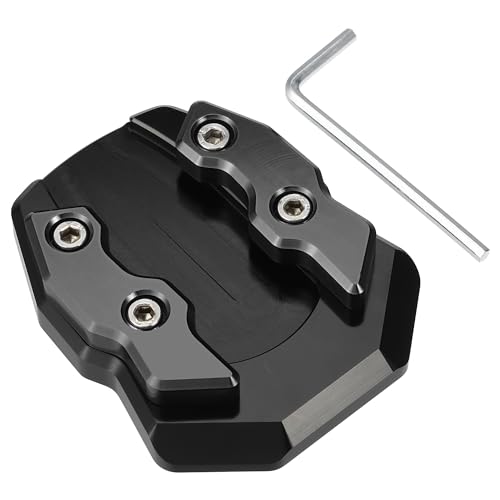 

uxcell Motorcycle Kickstand Plate Pad Aluminum Alloy for Honda Adv-160 2022 Motorcycle Extension Foot Support with Wrench Black 1 Set чёрный