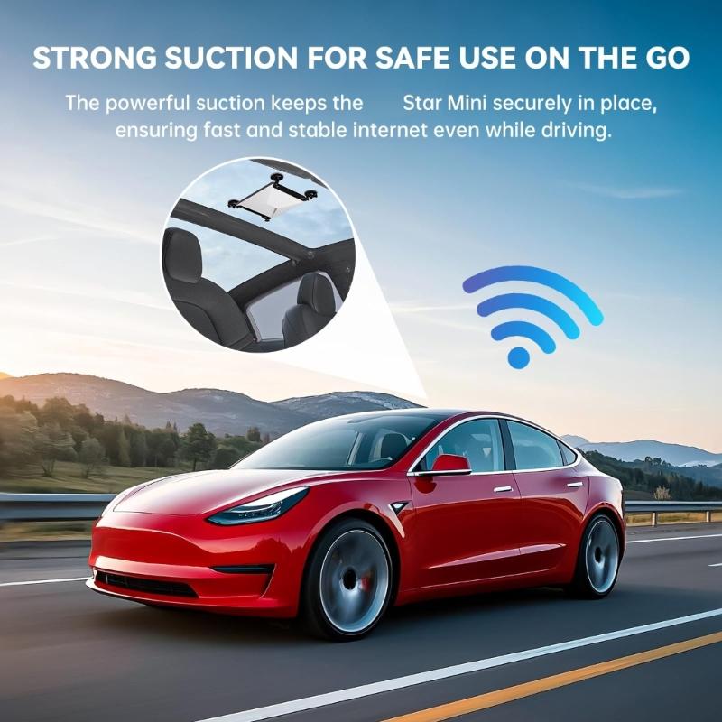 1 Pair Suction Cup Mount for Mini Car Sunroof and Window Mount Vibrations Proof Car Mount Kit Easy Installation