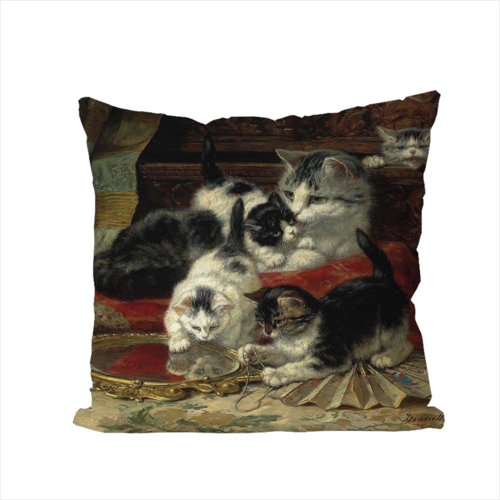 

Henriette Ronnerknip Pillow Case For Car Sofa Decorative Home Doublesided Print Plush Square Throw Pillow Cushion Cover 30x30cm