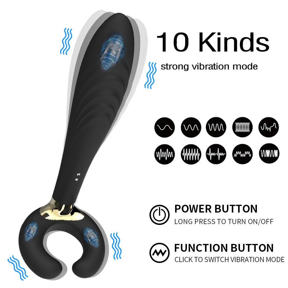 Three Head Vibrator G-spot Body Massage C-type Magnetic Charging AV Stick Clitoris Vagina Stimulation Female Masturbation Toys