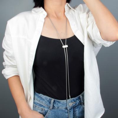 Women Cool Chokers Pendants Collar Necklace Clavicle Chain Chokers Bolo Tie Lariat Style Collar Jewelry