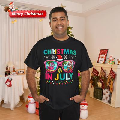 Christmas In July Funny Christmas Summer Xmas Gift Unisex T-Shirt