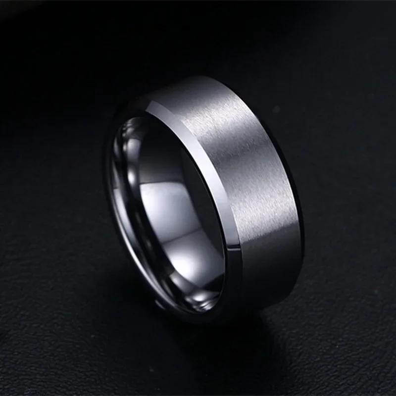 2025 New Titanium Steel Rings For Men Stainless Steel Rings For Men Men Ring Fashion Rings Wire Drawing