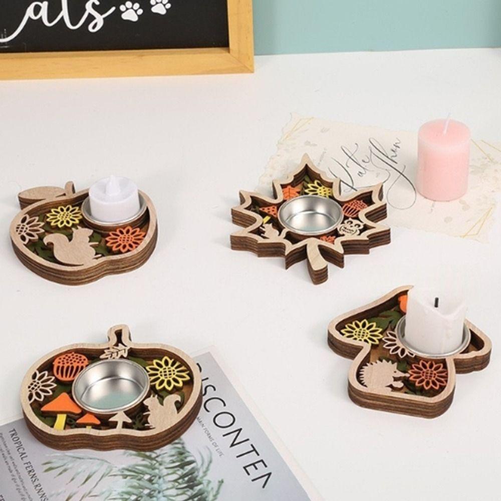 Romantic Halloween Candle Holder Multi-layered Creative Pumpkin Ghost Candlestick European Style Unique Scary Candle Holder