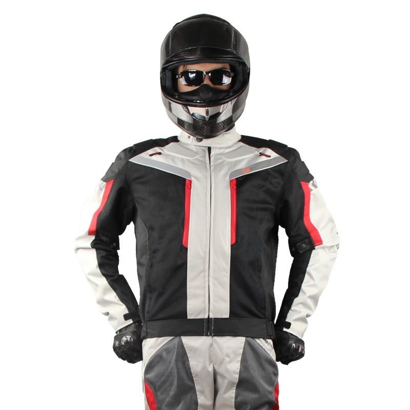 Mens Winter Motorcycle Riding Suit Set Windproof Warm Racing Gear Thick Full Body Protective Outfit