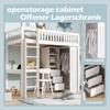 Bunk Bed 90x200 Desk Wardrobe 3 Drawers Storage Space Slatted Frame Pine Wood Youth Bed Children/Adults White